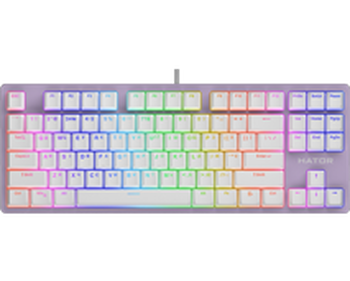 Ігрова клавіатура Hator Rockfall 2 Mecha TKL Orange Lilac