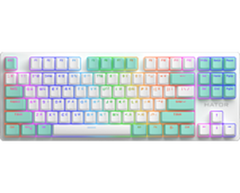 Ігрова клавіатура Hator Rockfall 2 Mecha Signature Edition White/White/Mint / Linear