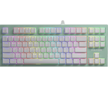 Gaming keyboard Hator Skyfall TKL Pro Mint, Linear, PBT, Укр