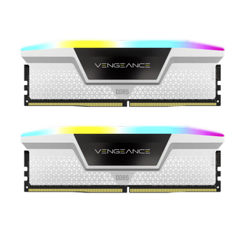 64GB (32GBx2) Corsair Vengeance RGB White DDR5 6000 MHz, СL36-48-48