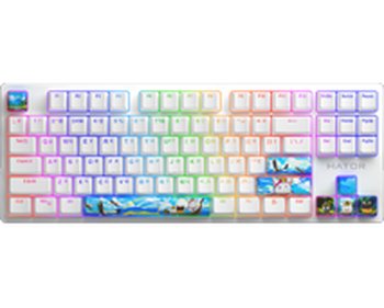 Ігрова клавіатура Hator Rockfall 2 Mecha TKL Authentic Edition Fighting Cats / Linear