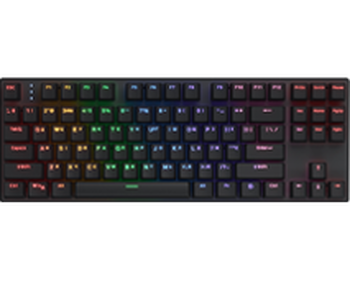 Ігрова клавіатура Hator Icefall Mecha TKL Rainbow Wireless/USB Black (HTK287UA)