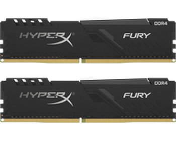 16GB (8GBx2) Kingston HyperX Fury Black DDR4 3600 MHz, CL-17-21-21 16GB (8GBx2) Kingston HyperX Fury Black DDR4 3600 MHz, CL-17-21-21