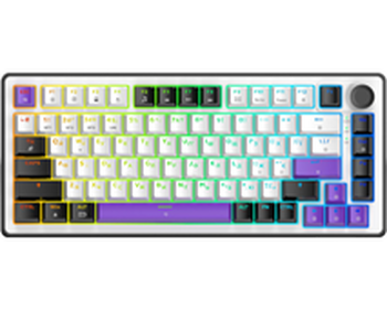 Ігрова клавіатура Hator Hellyberry HK75 Wireless White-Violet / Linear (HK75_wireless)