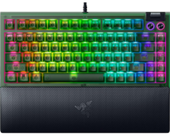 Ігрова клавіатура Razer BlackWidow V4 75% Phantom Green / Tactile (RZ03-05003300-R3M1)