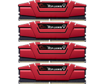 32GB (8GBx4) G.Skill Ripjaws V Red DDR4 3000 MHz, CL16-18-18 32GB (8GBx4) G.Skill Ripjaws V Red DDR4 3000 MHz, CL16-18-18