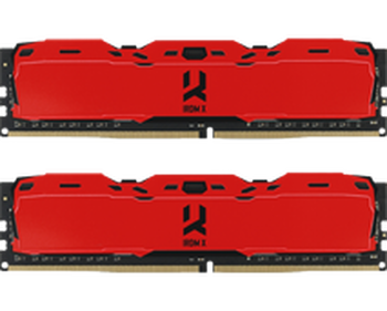 16GB (8GBx2) GOODRAM Iridium X Red DDR4 3200 MHz, CL16-20-20 16GB (8GBx2) GOODRAM Iridium X Red DDR4 3200 MHz, CL16-20-20