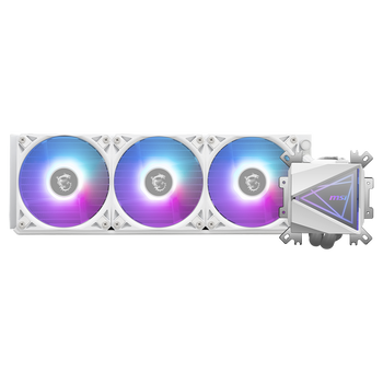 MSI MAG CoreLiquid I360 White, TDP 350 Вт, вода