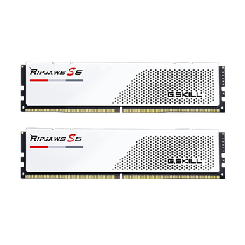 64GB (32GBx2) G.Skill Ripjaws S5 White DDR5 6000 MHz, CL30-40-40 64GB (32GBx2) G.Skill Ripjaws S5 White DDR5 6000 MHz, CL30-40-40