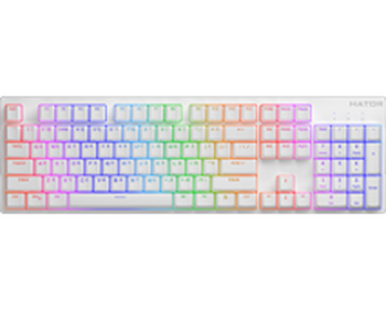 Ігрова клавіатура Hator Rockfall 2 Mecha Orange White / Linear (HTK-711)