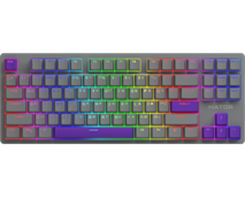 Ігрова клавіатура Hator Rockfall 2 Mecha TKL Autograph Edition Titanium