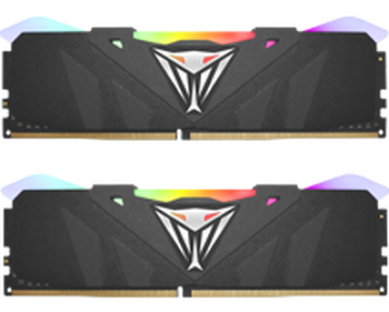 16GB (8GBx2) Patriot Viper RGB Black DDR4 3200 MHz, CL16-20-20 (RGB)