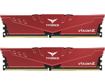 16GB (8GBx2) Team T-Force Vulcan Z Red DDR4 3200 MHz, CL16-18-18 16GB (8GBx2) Team T-Force Vulcan Z Red DDR4 3200 MHz, CL16-18-18