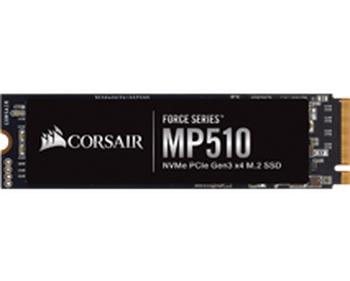 240GB / M.2 Corsair Force Series MP510 Зчитування: 3100MB/s; Запис: 1050MB/s