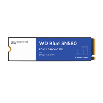 250GB / M.2 WD Blue SN580 Зчитування: 4000MB/s; Запис: 2000MB/s