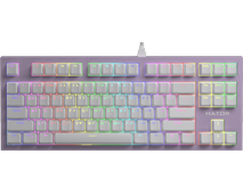 Gaming keyboard Hator Skyfall TKL Pro Lilac, Linear, PBT, Укр