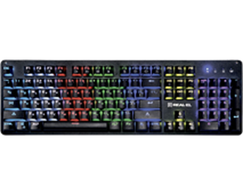 Ігрова клавіатура REAL-EL M47 RGB Black