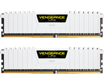 16GB (8GBx2) Corsair Vengeance LPX White DDR4 3200 MHz, CL16-18-18