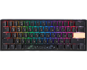 Gaming keyboard Ducky One 3 Mini Cherry MX Silent Red RGB Black UA / Linear (DKON2161ST-SUAPXCLAWSC1)