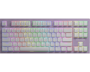 Gaming keyboard Hator Skyfall TKL Pro Wireless Lilac, Linear, PBT, Укр