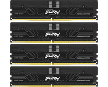 128GB (32GBx4) Kingston Fury Renegade Pro Black DDR5 6400 MHz, CL32-39-39 <b>XMP</b> 128GB (32GBx4) Kingston Fury Renegade Pro Black DDR5 6400 MHz, CL32-39-39 <b>XMP</b>