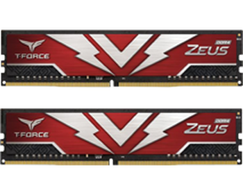 16GB (8GBx2) Team T-Force Zeus Red DDR4 2666 MHz, CL-19-19-19 16GB (8GBx2) Team T-Force Zeus Red DDR4 2666 MHz, CL-19-19-19