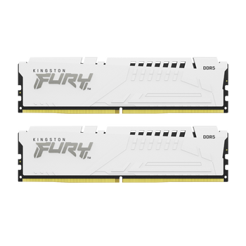32GB (16GBx2) Kingston Fury Beast White DDR5 6000 MHz, СL30-36-36 <b>XMP/Expo</b>