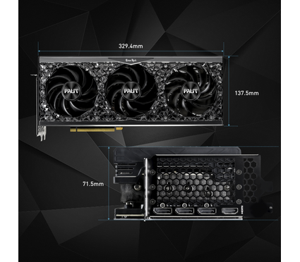 [装飾] RTX4090 gameRock (台座付) Видеокарта NVIDIA GeForce RTX 4090 GameRock OC Palit, 24GB, 384