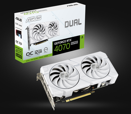 Видеокарта NVIDIA GeForce RTX 4070 Super Dual EVO White OC Asus