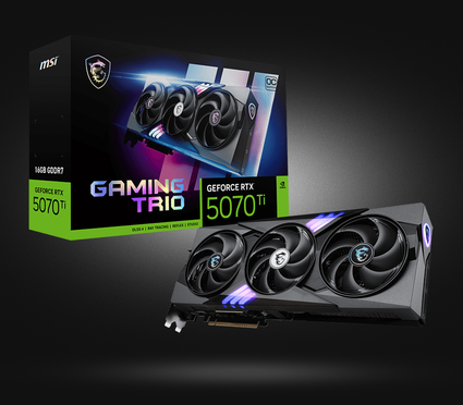 Видеокарта NVIDIA GeForce RTX 5070 Ti Gaming Trio OC MSI, 16GB