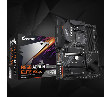 Материнская плата Gigabyte B550 Aorus Elite V2 Socket AM4, фаз