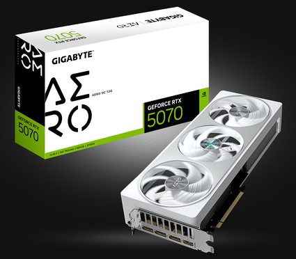Відеокарта NVIDIA GeForce RTX 5070 Aero OC Gigabyte, 12GB, 192 bit