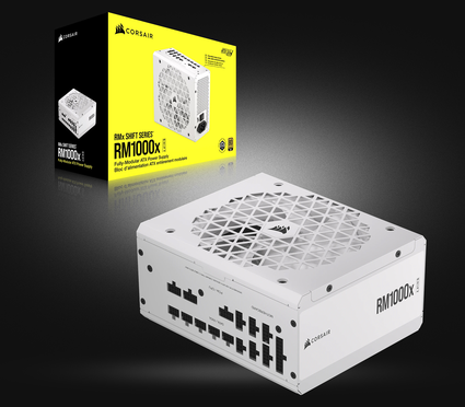 Блок питания 1000W / Corsair RM1000x Shift White, APFC, Gold