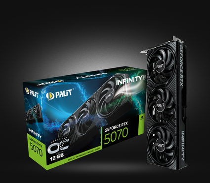 Відеокарта NVIDIA GeForce RTX 5070 Infinity 3 OC Palit, 12GB, 192