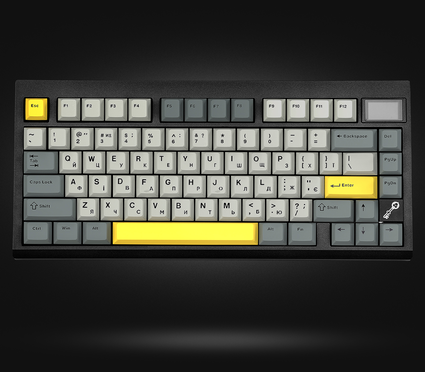 Игровая клавиатура EPOMAKER TH80 PRO V2 Sea Salt Silent Black