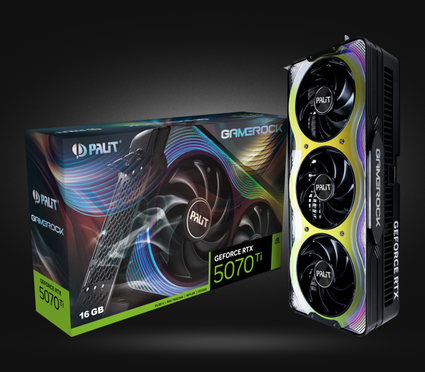 Видеокарта NVIDIA GeForce RTX 5070 Ti GameRock OC Palit, 16GB, 256