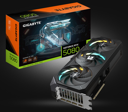 Відеокарта NVIDIA GeForce RTX 5080 Gaming OC Gigabyte, 16GB, 256